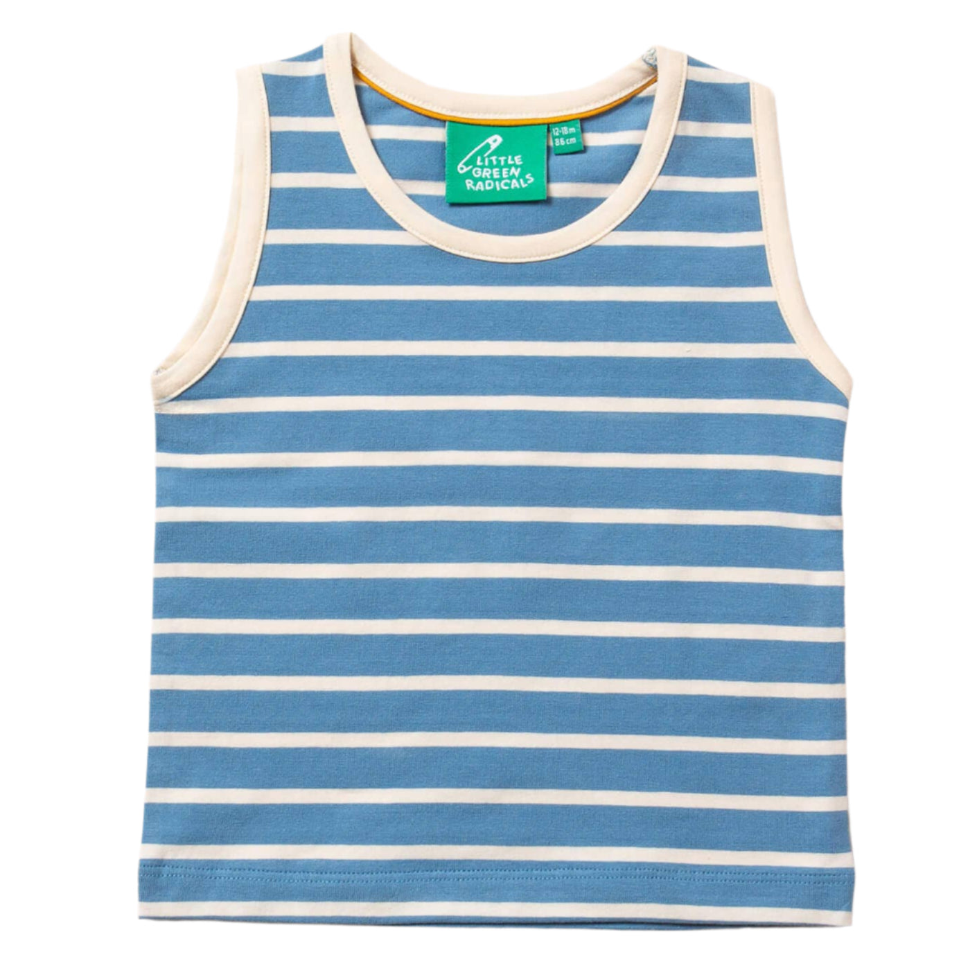 Tank top 3-pack- blue/gold stripe