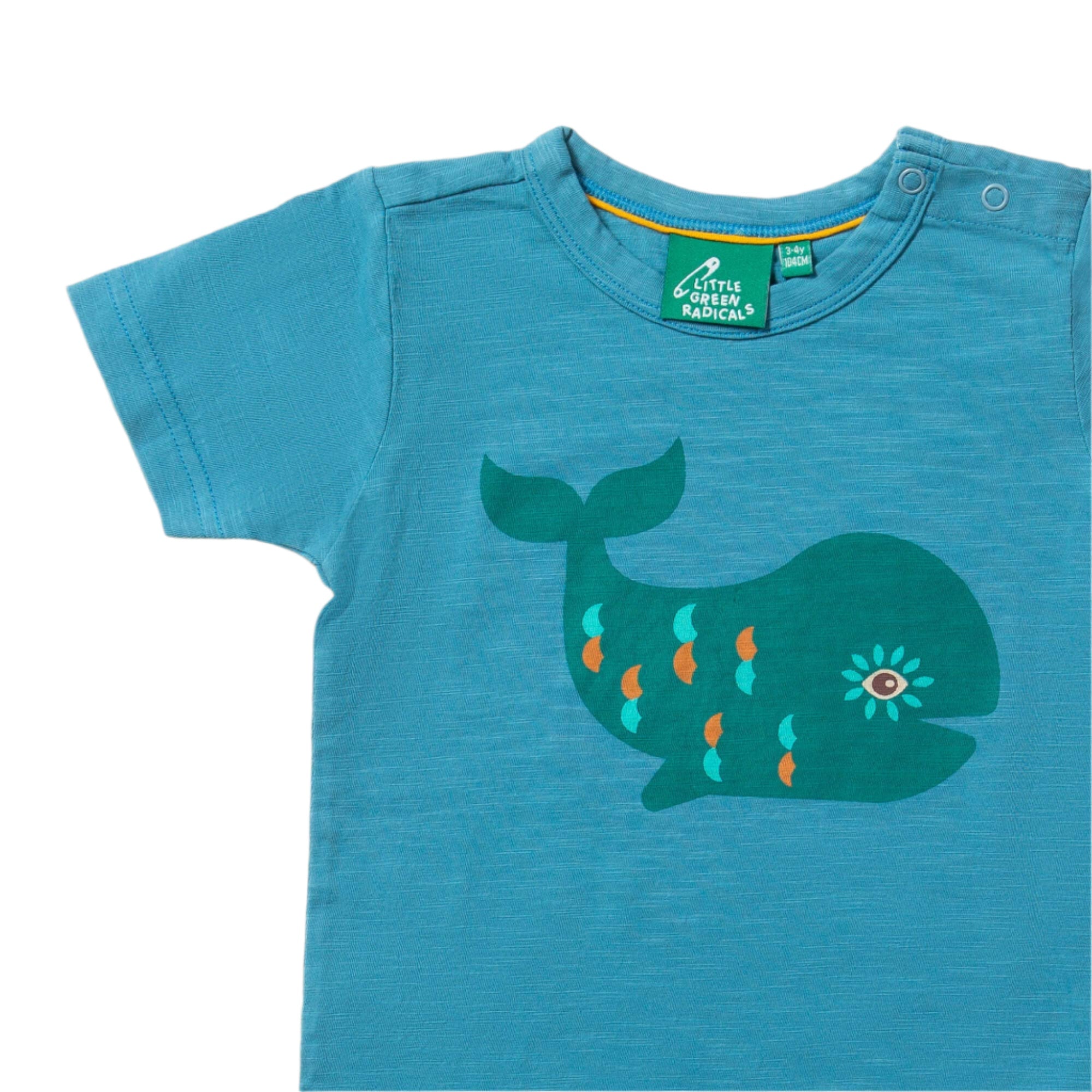 Short-sleeved t-shirt- blue whale