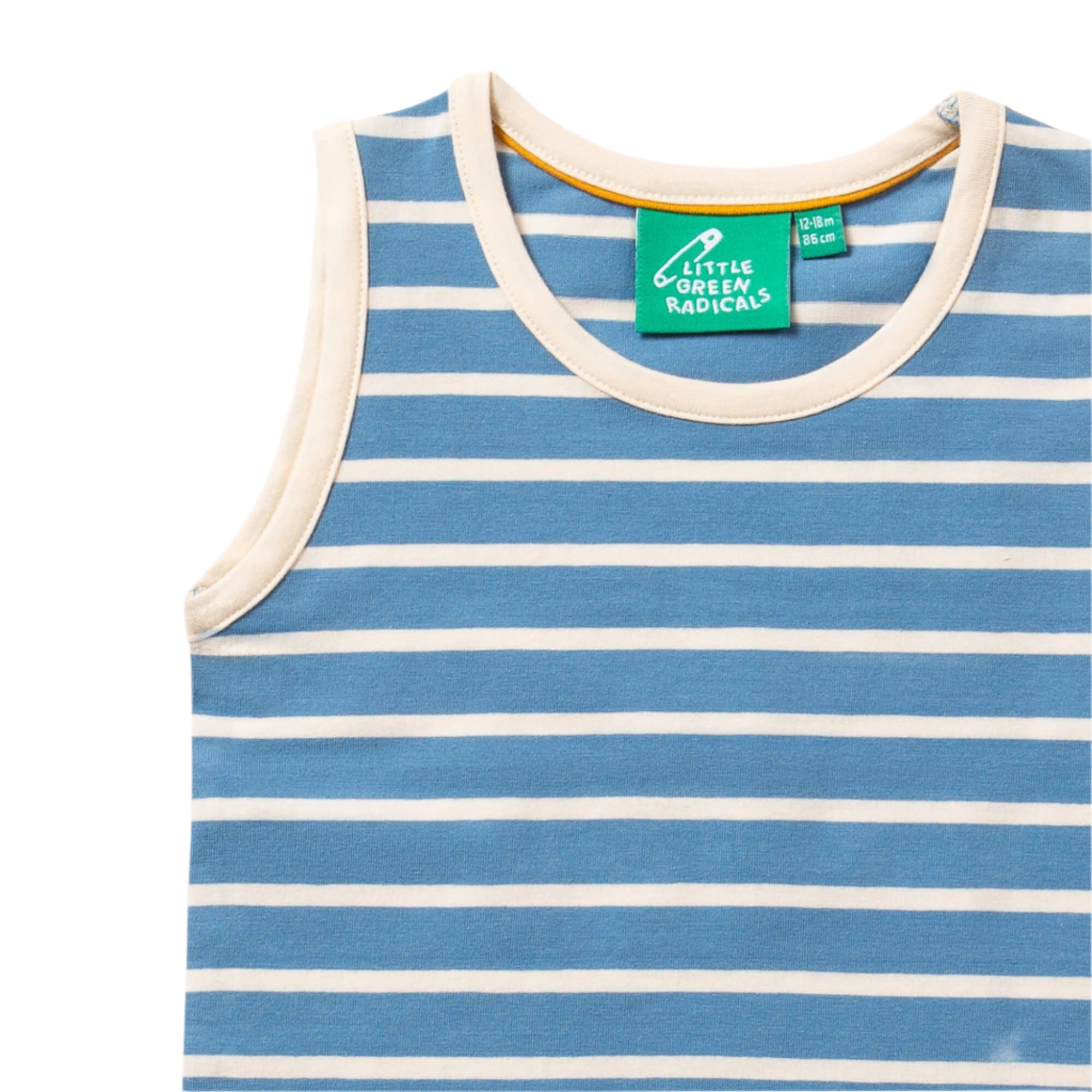 Tank top 3-pack- blue/gold stripe