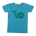 Short-sleeved t-shirt- blue whale