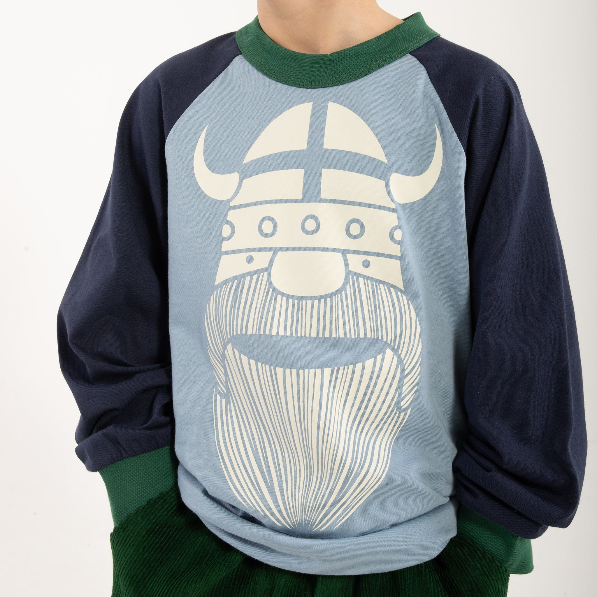 Long sleeved raglan t-shirt- multi, Erik