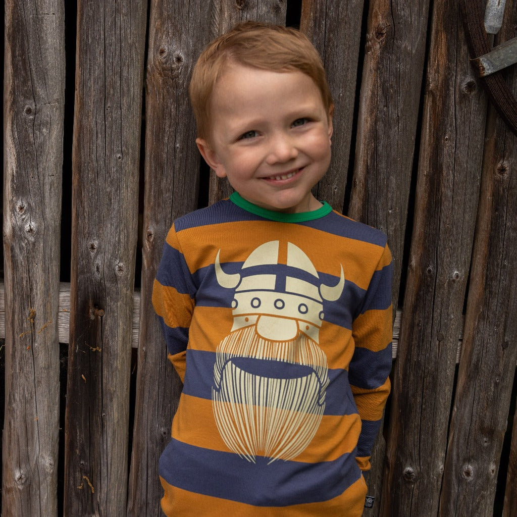Ringer tee- marine/golden honey Erik