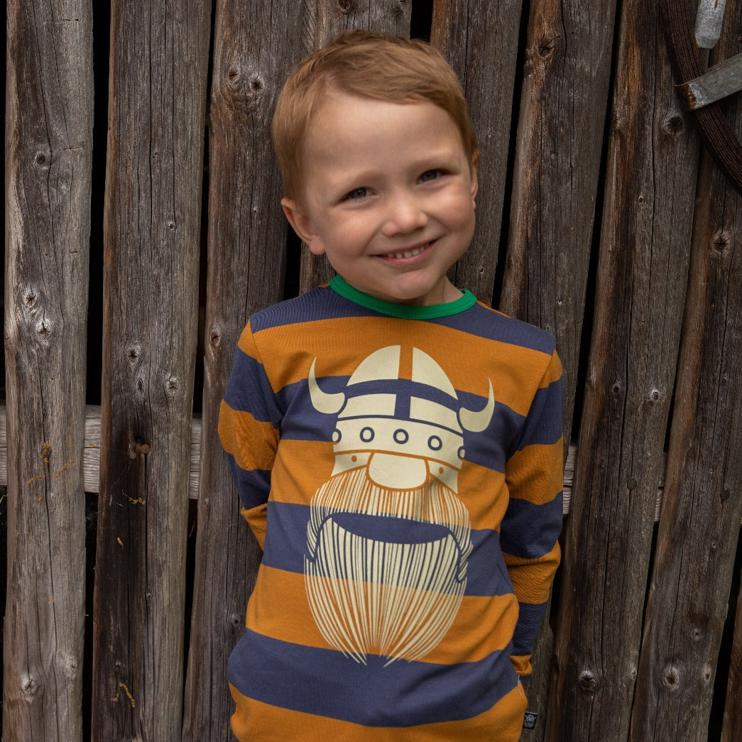 Ringer tee- marine/golden honey Erik