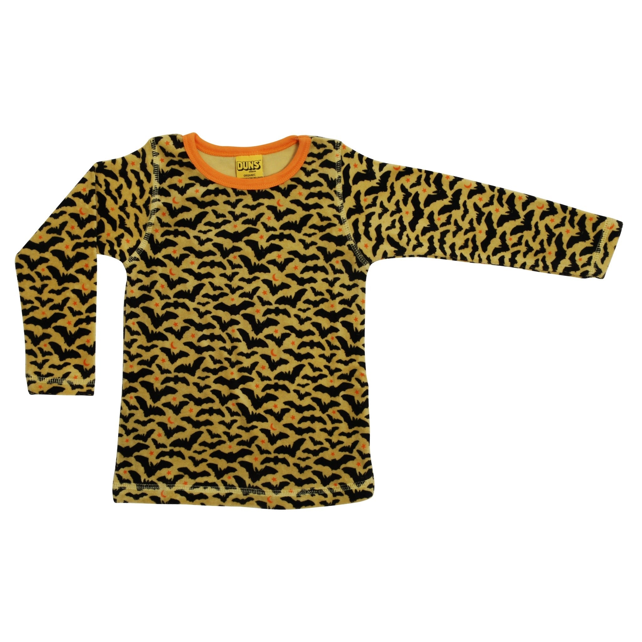 Long sleeve velour top- bats