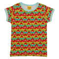 Short-sleeved t-shirt- radish, ministripe