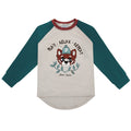 Raglan long sleeved top- red panda
