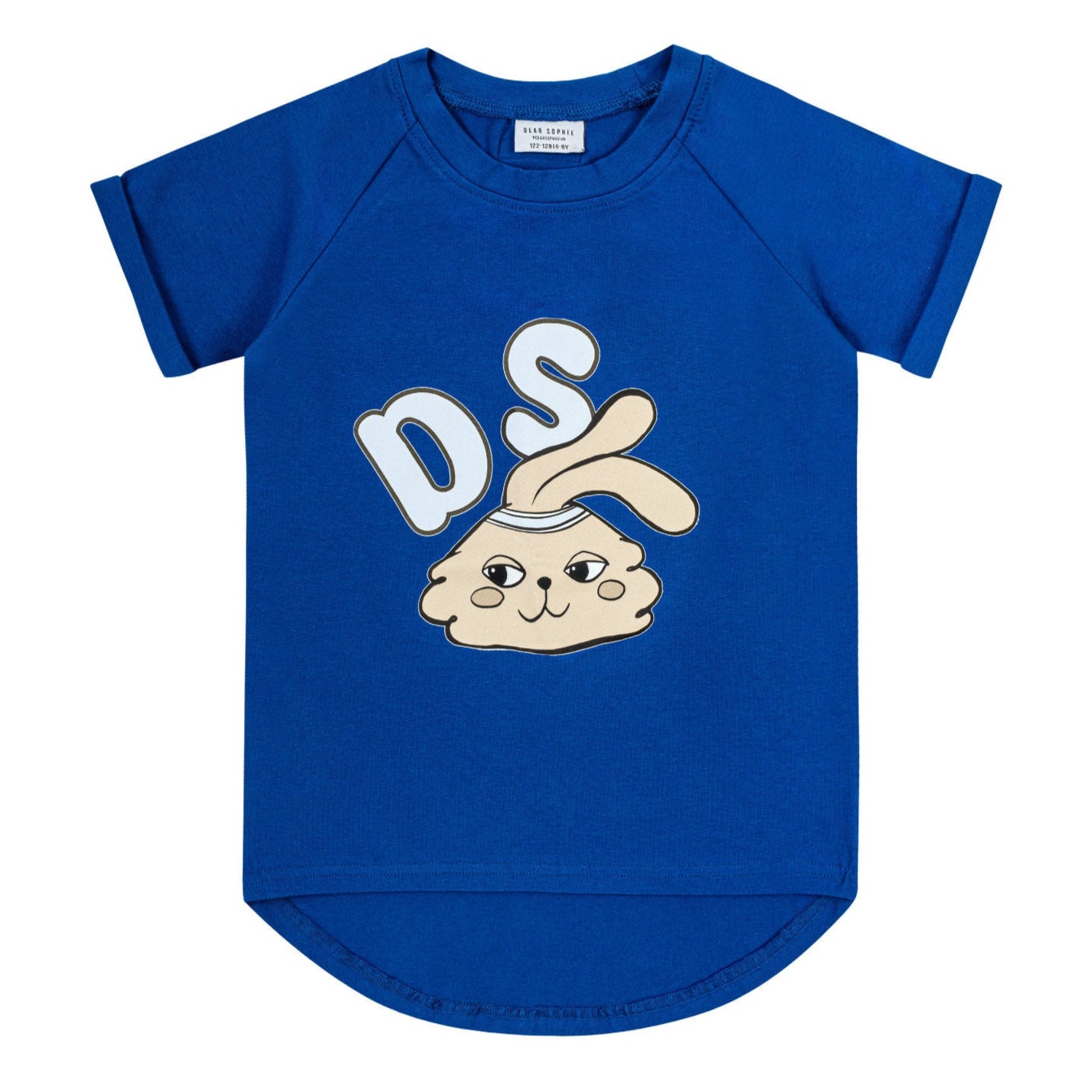 Short-sleeved t-shirt- bunny blue