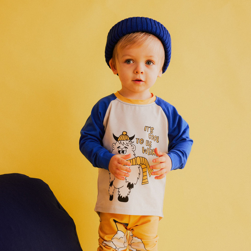 Raglan long sleeved top- yeti