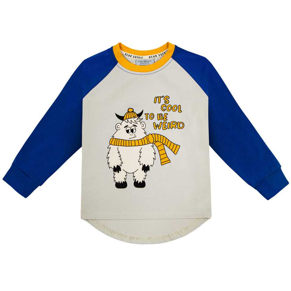 Raglan long sleeved top- yeti