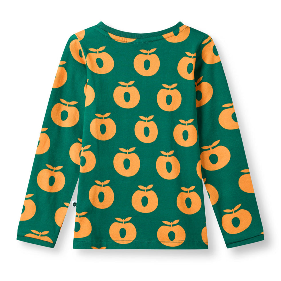 Long-sleeved t-shirt- apples, cedar tree