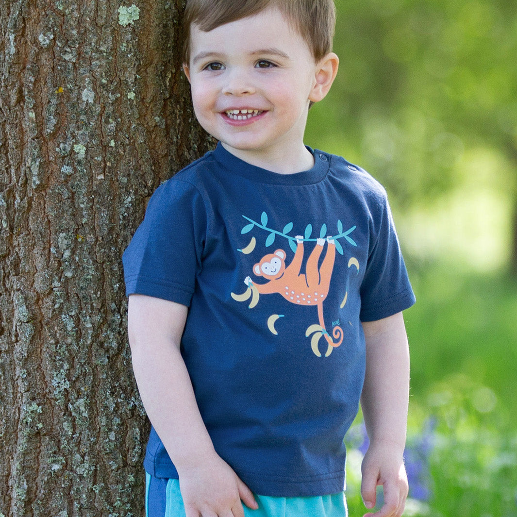 Short-sleeved t-shirt- monkey munch