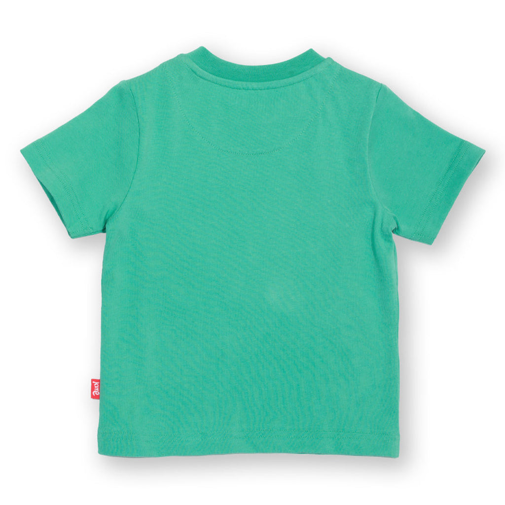 Short-sleeved t-shirt- rainbow lion appliqué