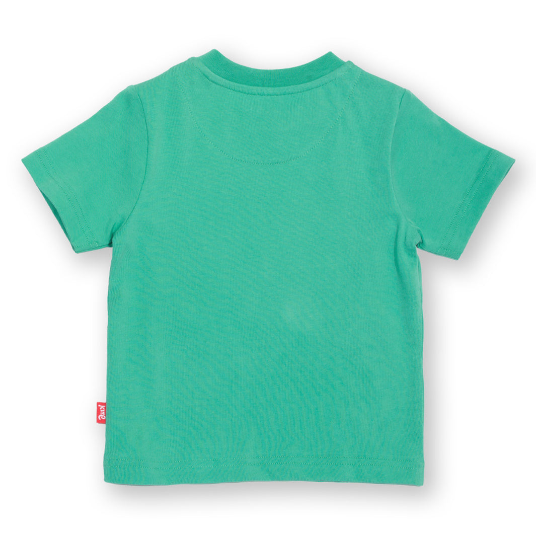 Short-sleeved t-shirt- rainbow lion appliqué