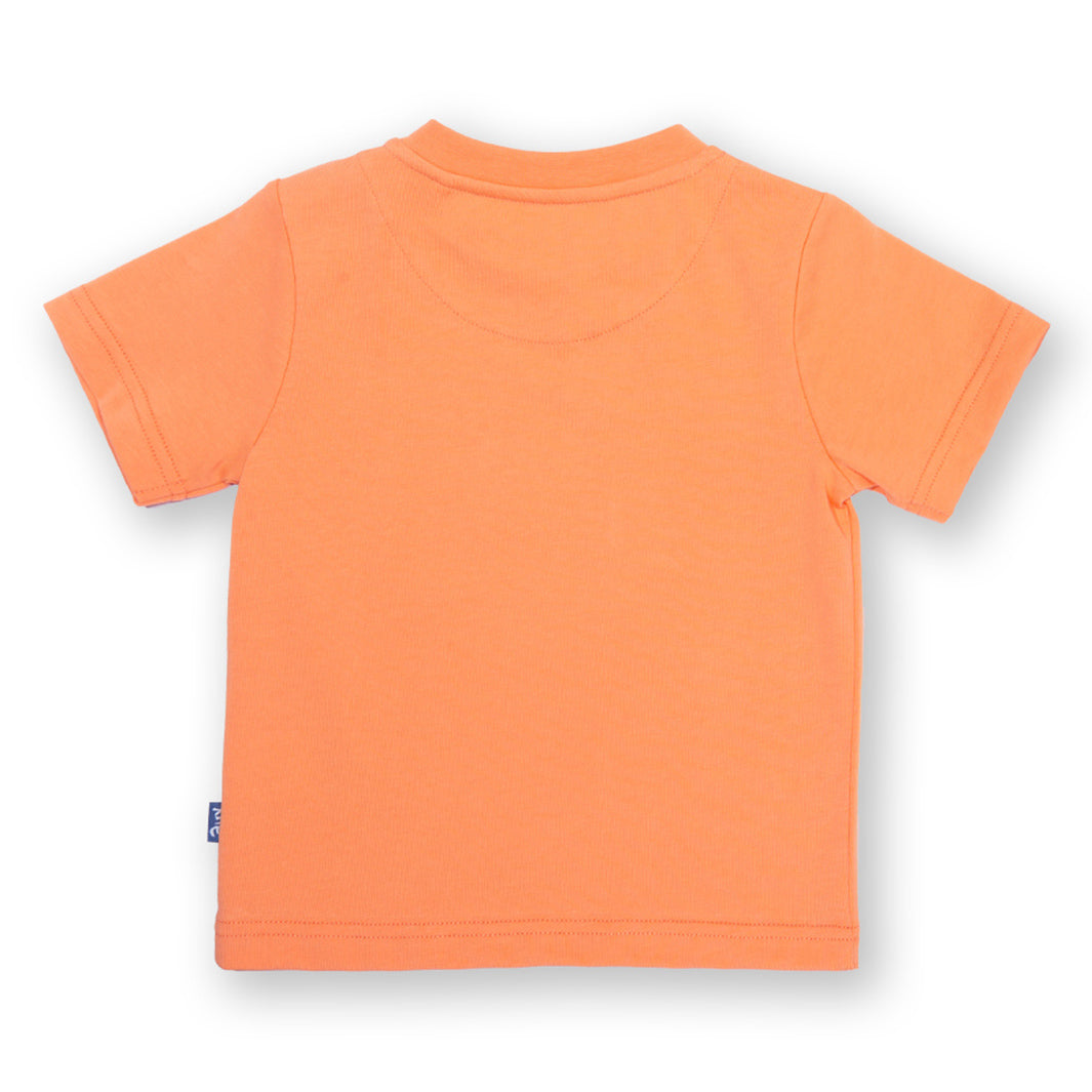 Short-sleeved t-shirt- sailing snail appliqué