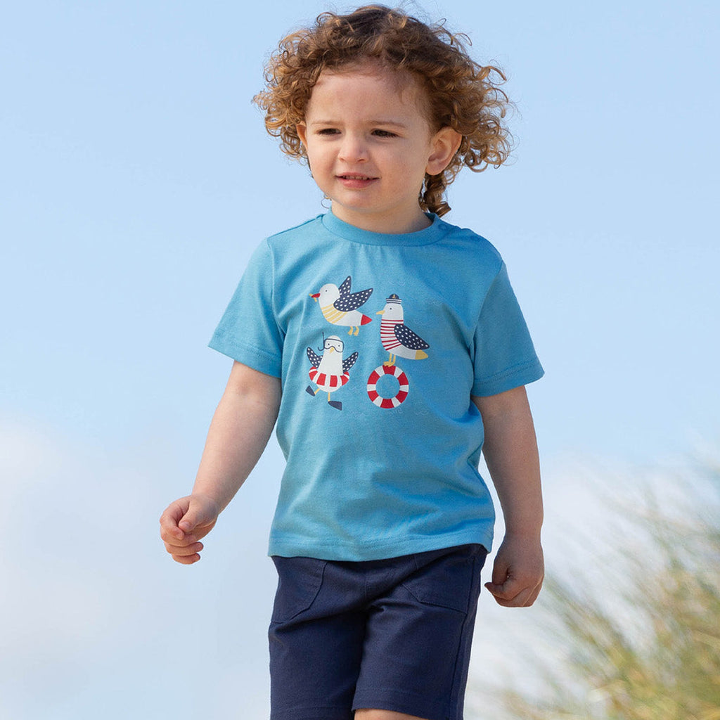 Short-sleeved t-shirt- seagulls