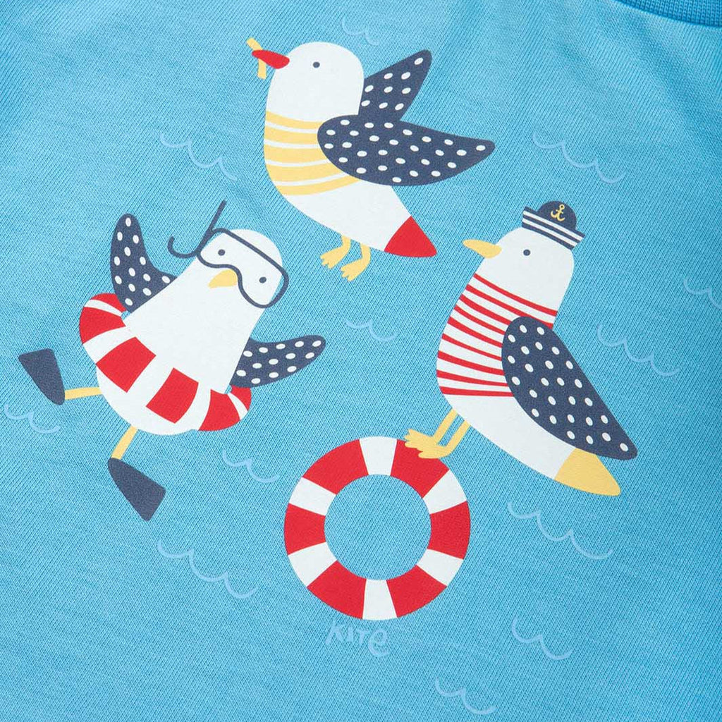 Short-sleeved t-shirt- seagulls