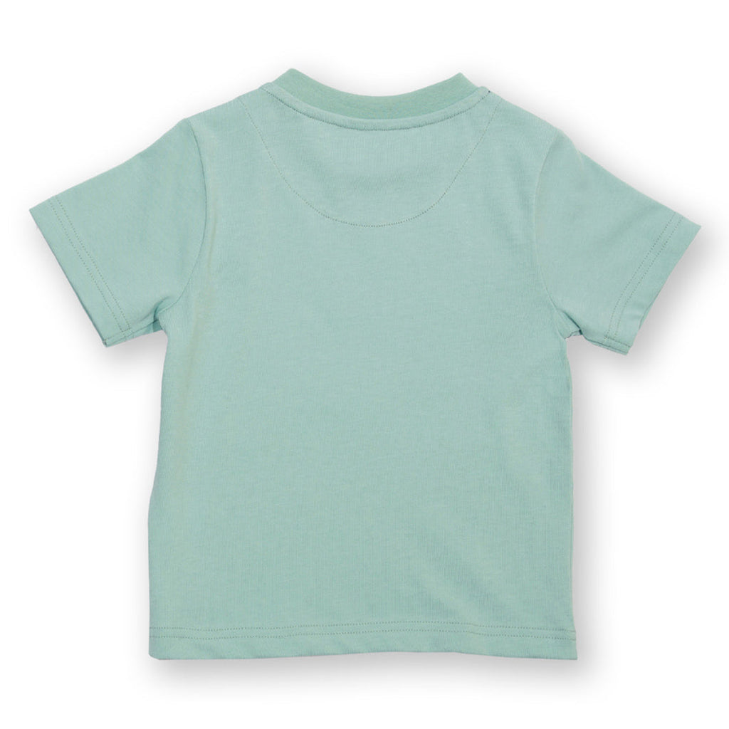 Short-sleeved t-shirt- whale appliqué