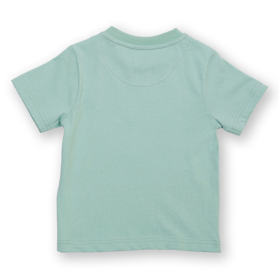 Short-sleeved t-shirt- whale appliqué