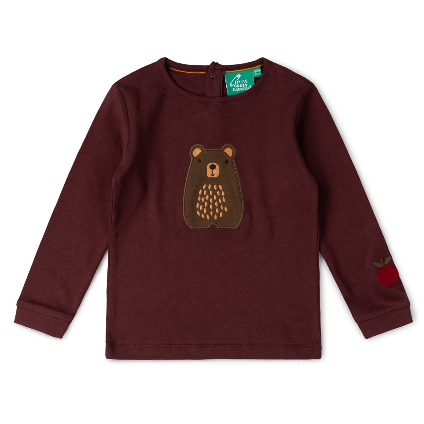 Long sleeved t-shirt- teddy bear appliqué