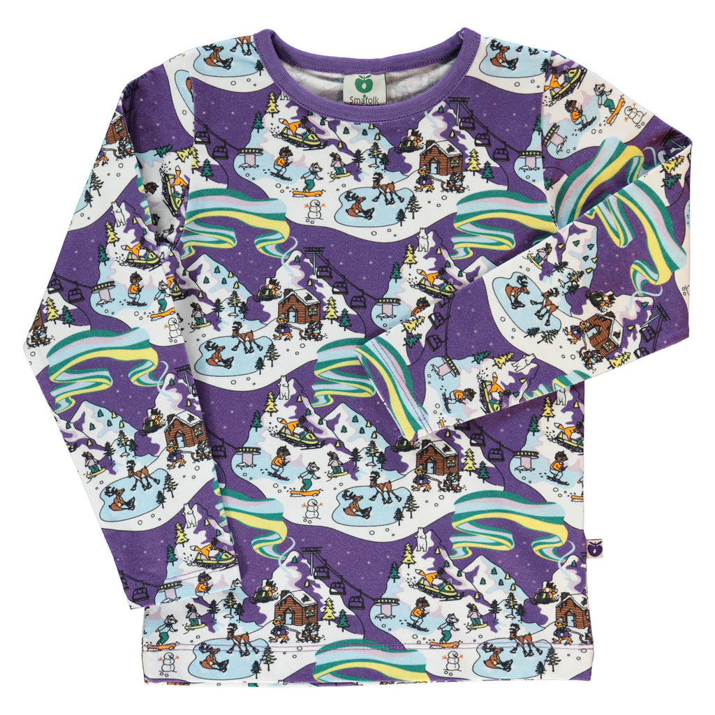 Long-sleeved t-shirt- winter landscape
