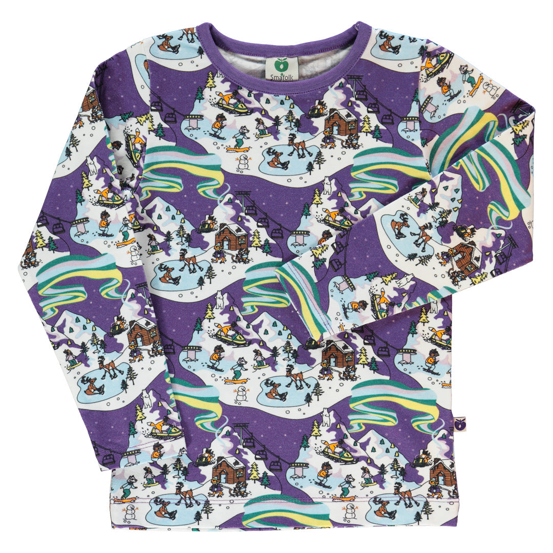 Long-sleeved t-shirt- winter landscape