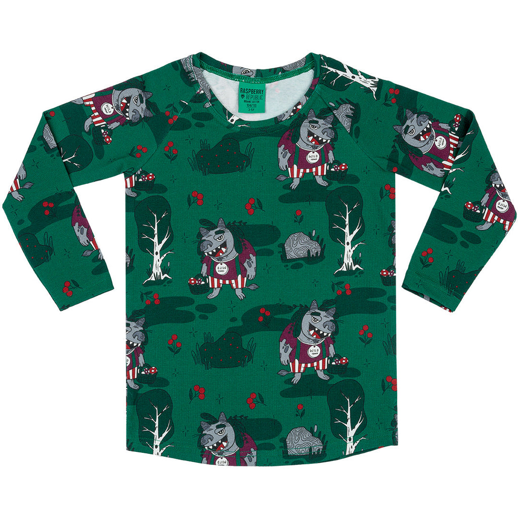 Long sleeve t-shirt- forest trolls: Size 2-3Y