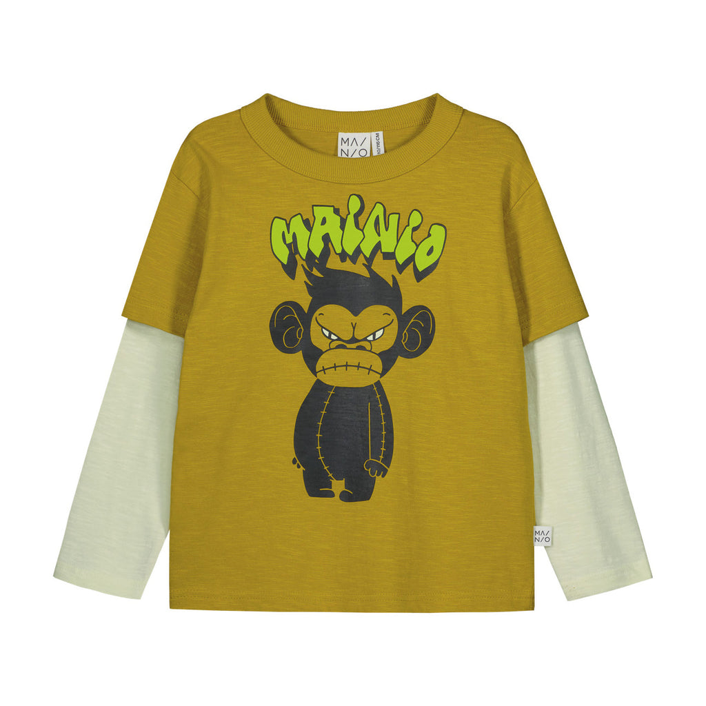 Double sleeve t shirt- grumpy Chimba