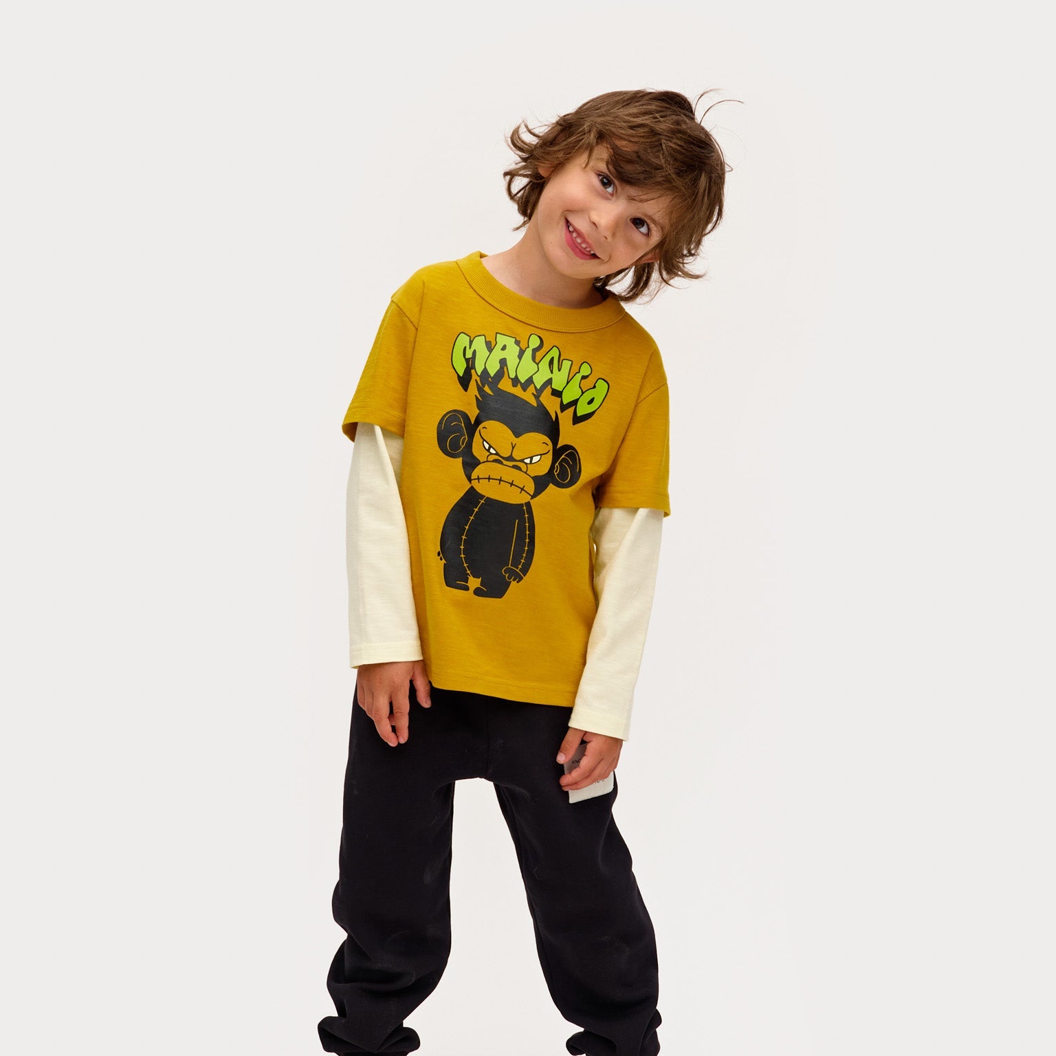 Double sleeve t shirt- grumpy Chimba