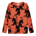 Wide rib shirt- shadow cat