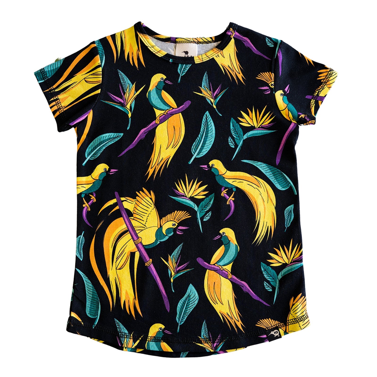 Short-sleeved t-shirt- bird of paradise