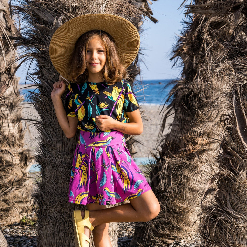 Short-sleeved t-shirt- bird of paradise