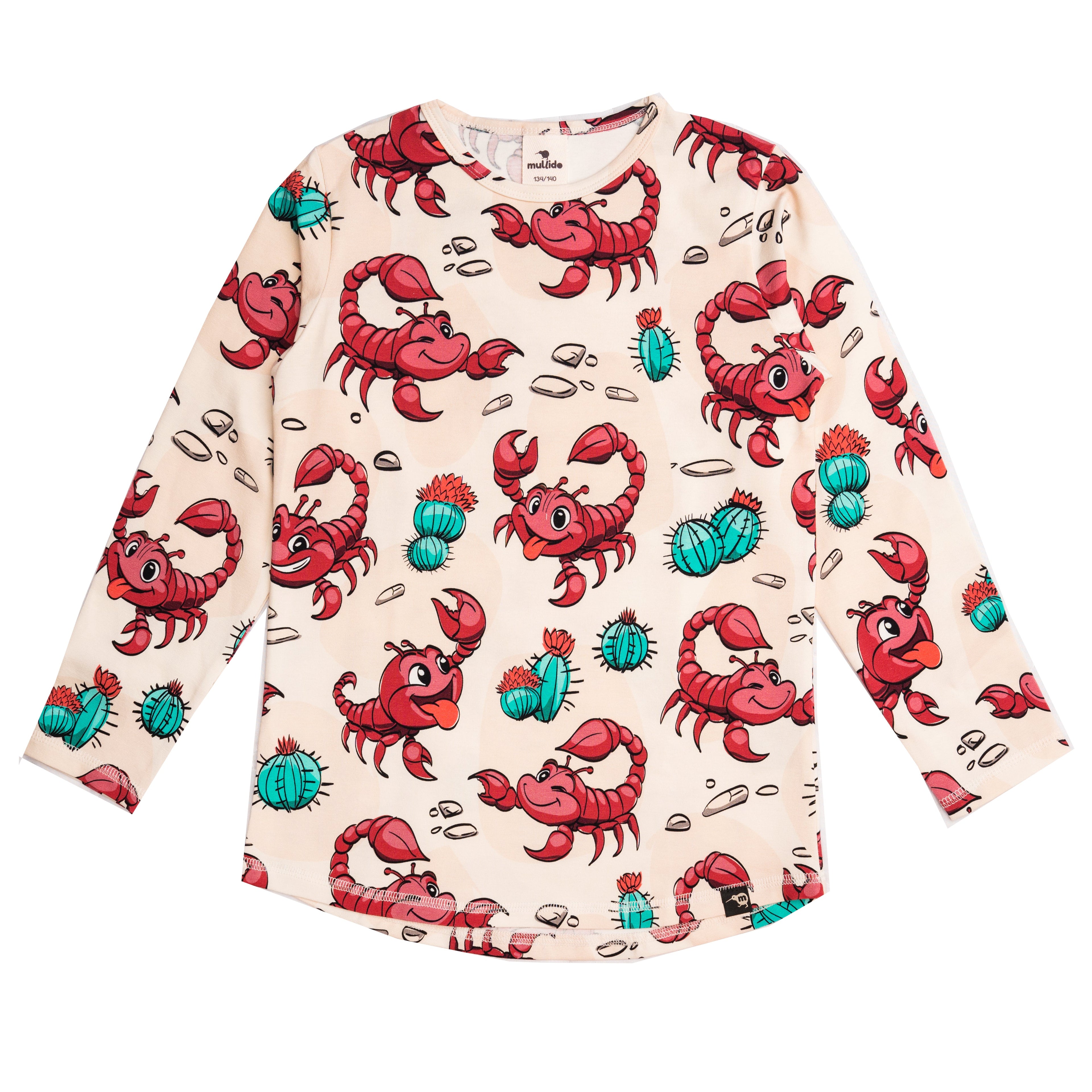 Long sleeved top- scorpion, vanilla
