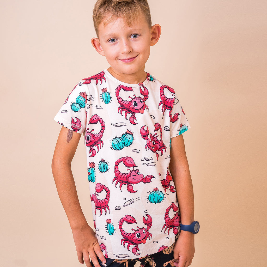 Long sleeved top- scorpion, vanilla