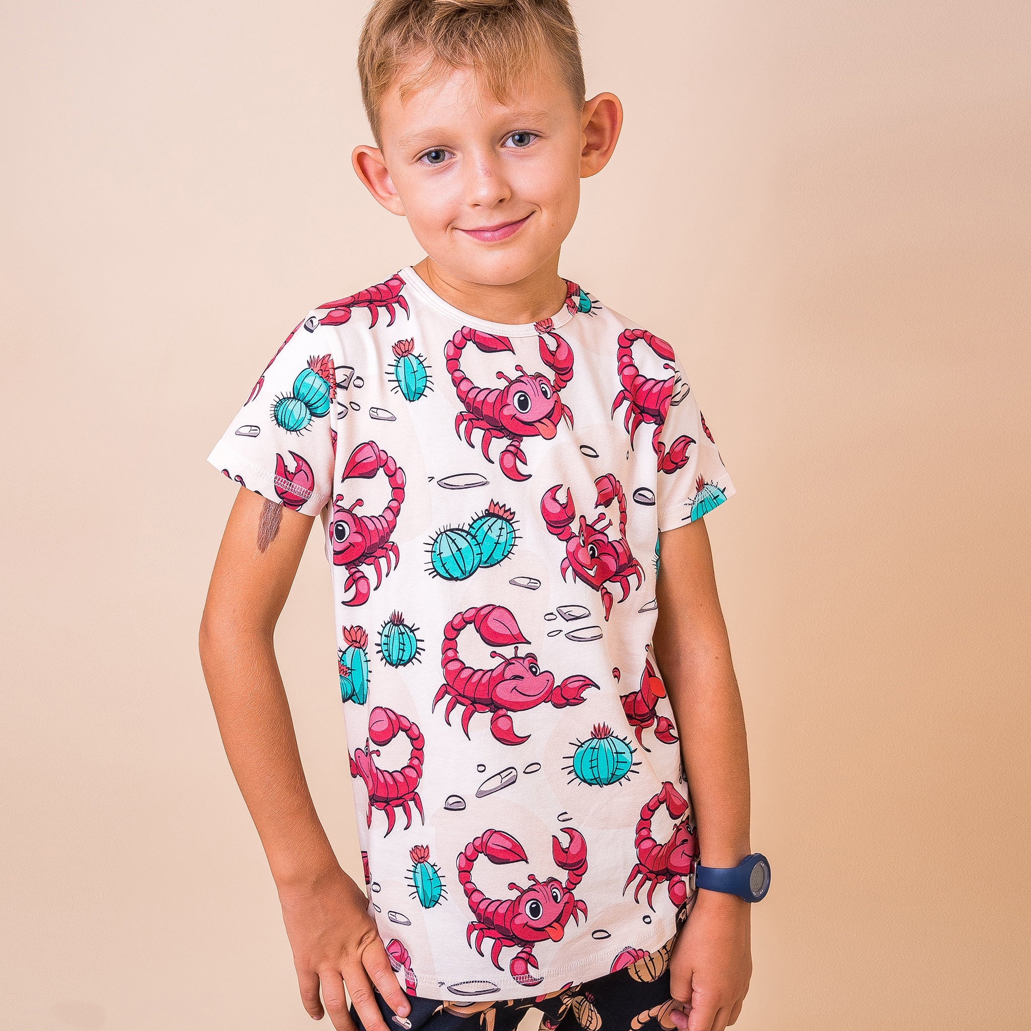 Long sleeved top- scorpion, vanilla