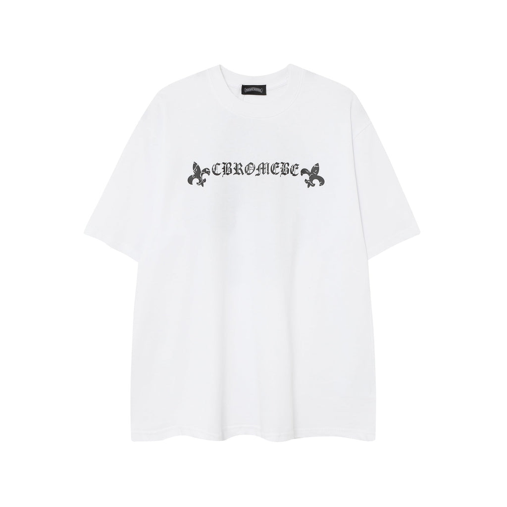 CHH Chrome Heart T Shirts Horseshoe Cross Old Retro Fashion Men's and Women's Short Sleeve T-Shirt