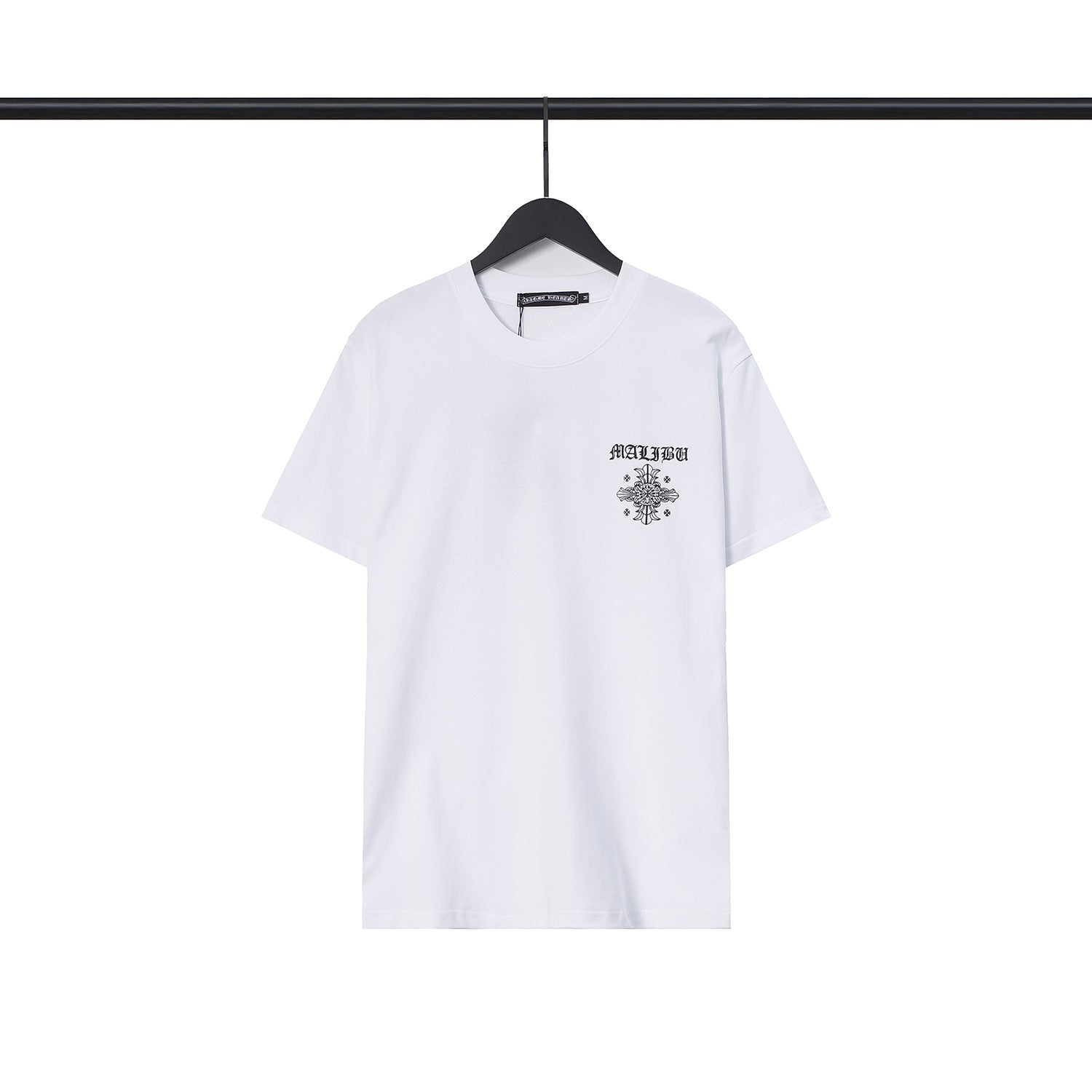 CHH Chrome Heart T Shirts Sanskrit Cross Horseshoe Letter Flower Short Sleeve T-Shirt