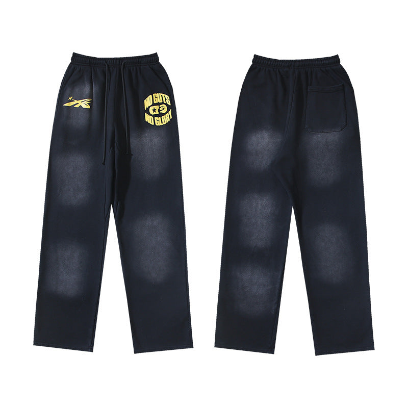 Hellstar Hoodie & Pants Wash Water Make Old Hoodies Sweater Trousers