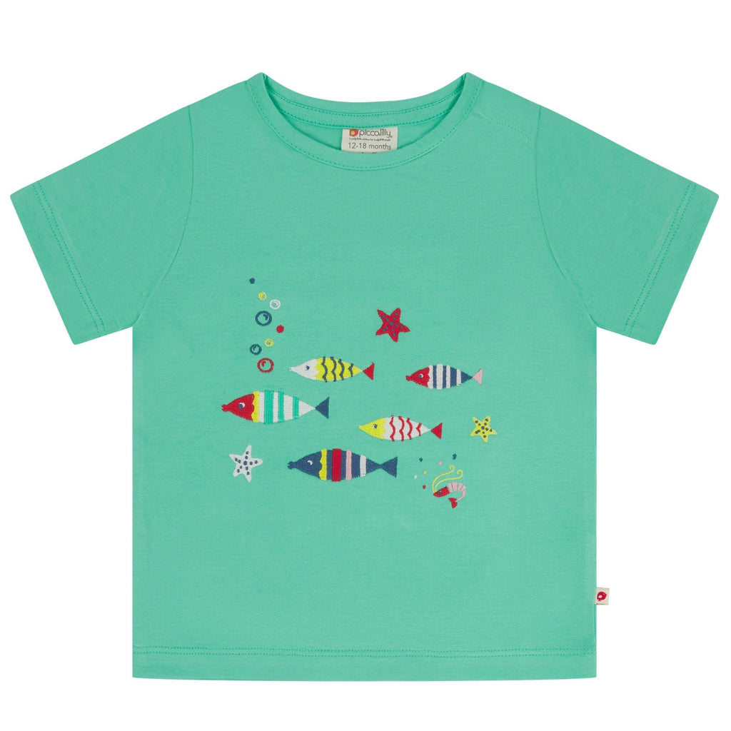 Short sleeve top- fish