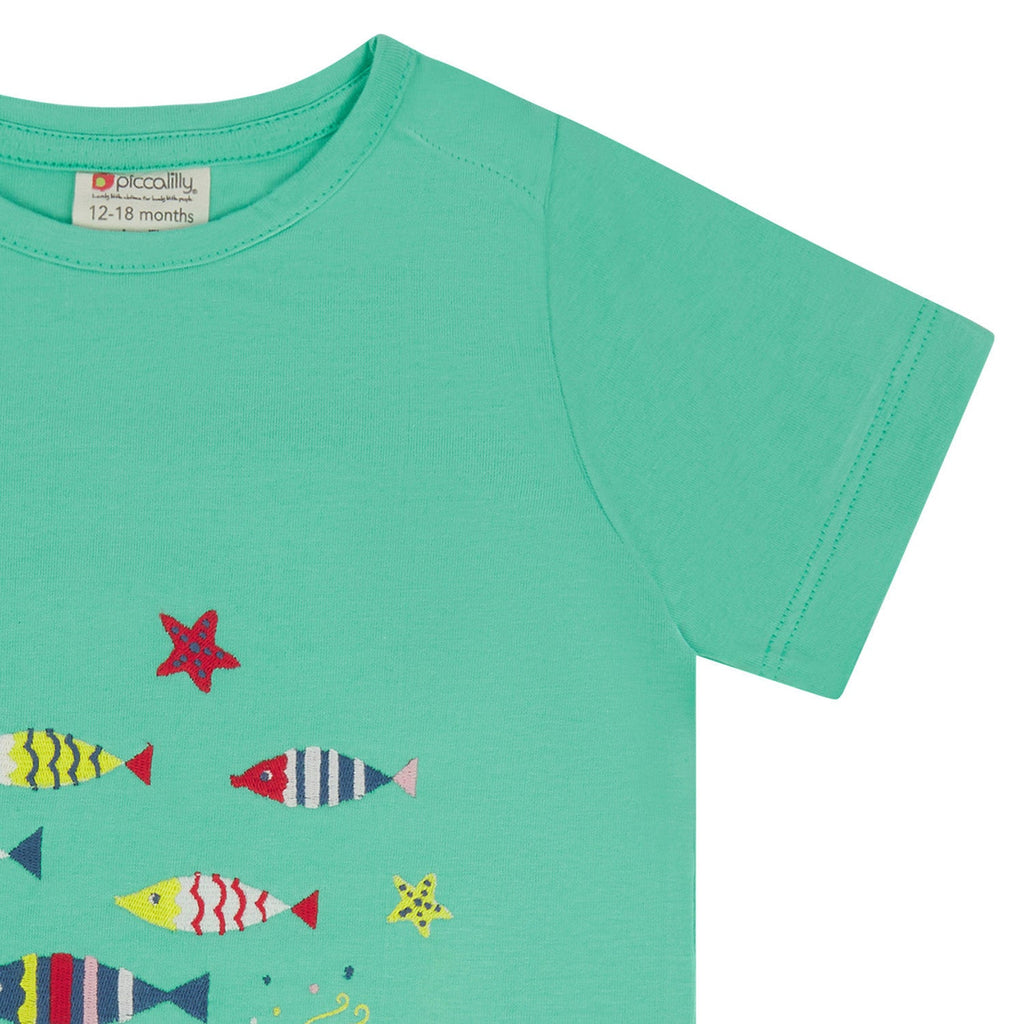 Short sleeve top- fish