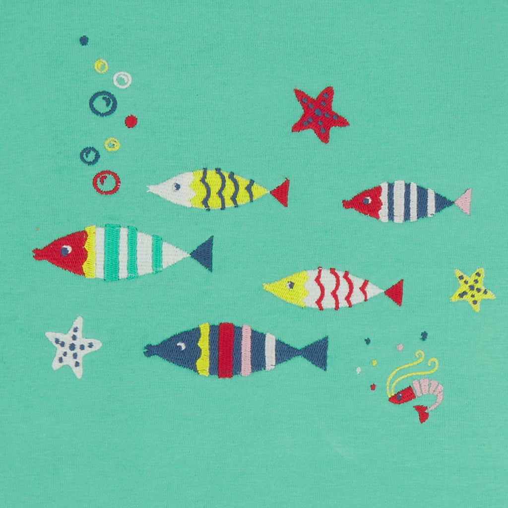 Short sleeve top- fish