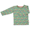 Long-sleeved t-shirt- cycling fox, green