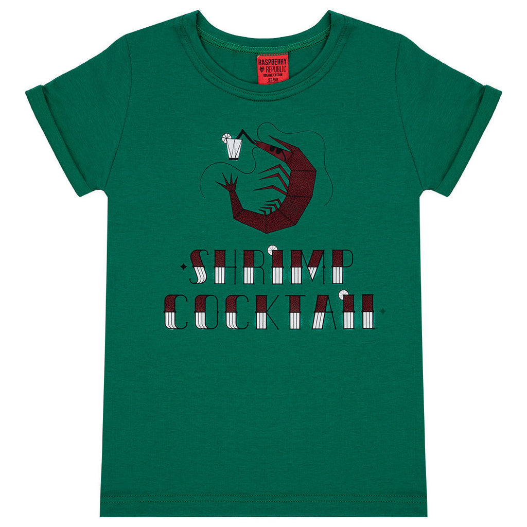 Short sleeve t-shirt- shrimp cocktail logo
