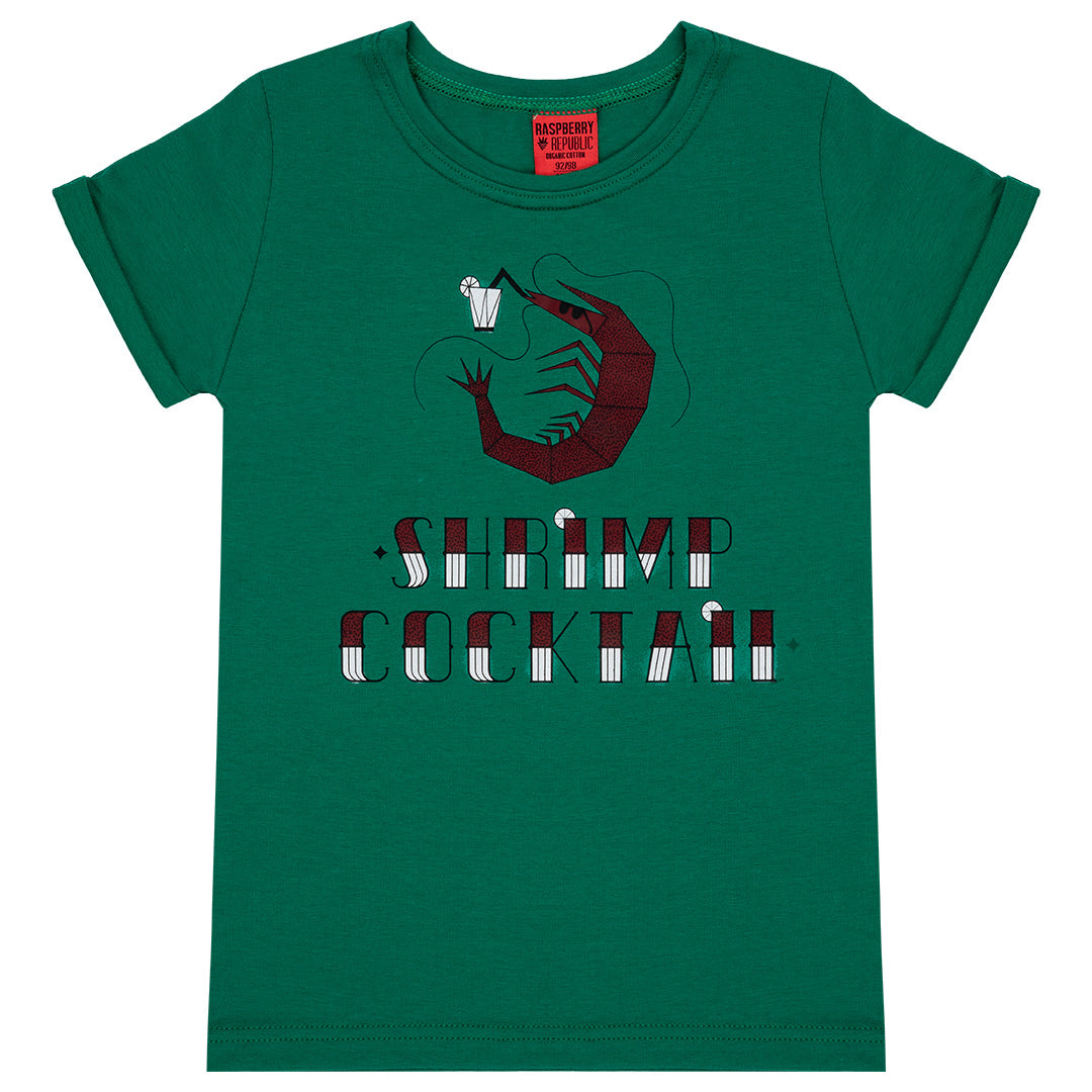 Short sleeve t-shirt- shrimp cocktail logo