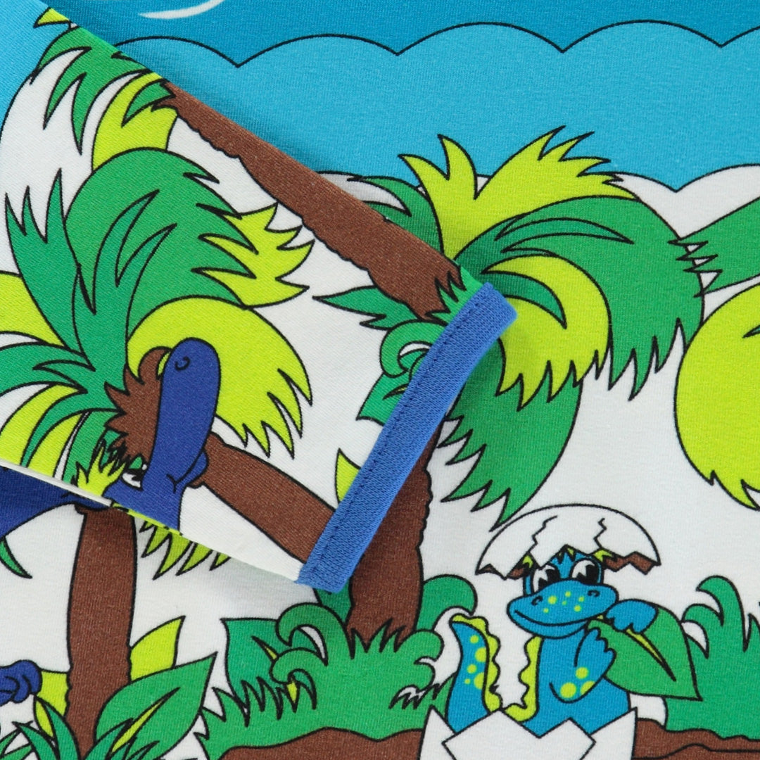 Dinosaurs t-shirt, blue atoll
