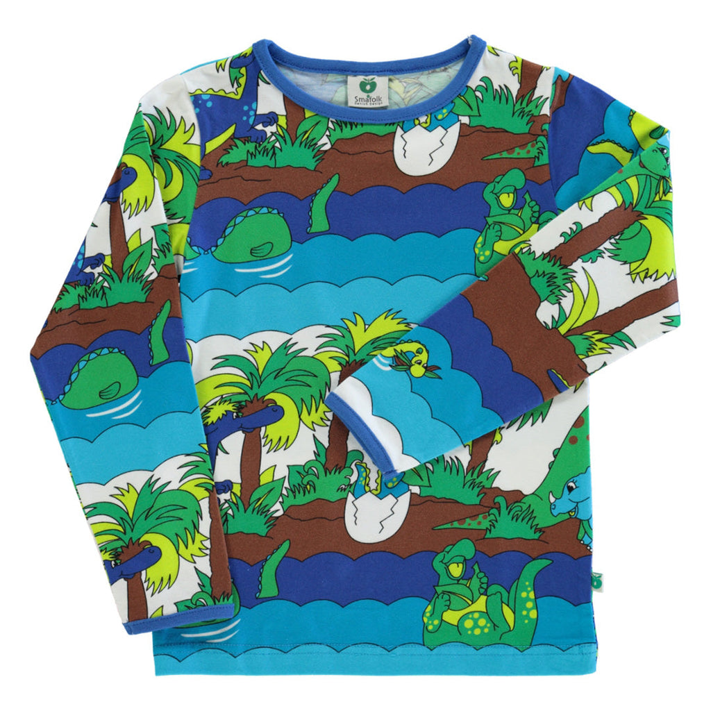 Dinosaurs t-shirt, blue atoll