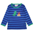 Long-sleeved t-shirt- dinosaur appliqué
