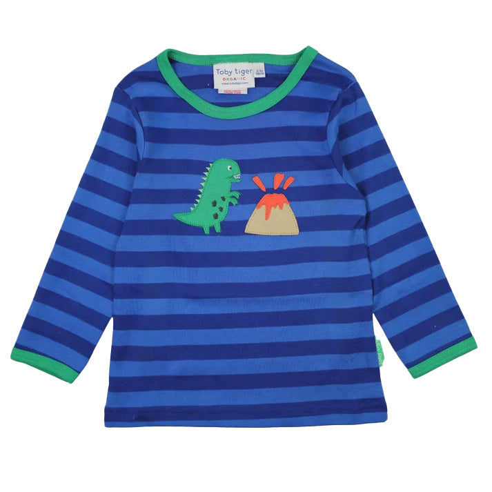 Long-sleeved t-shirt- dinosaur appliqué