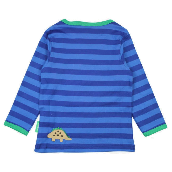 Long-sleeved t-shirt- dinosaur appliqué