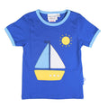 Short-sleeved t-shirt- sailboat appliqué