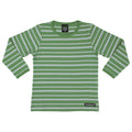 Long sleeve top- stripes, moss/fossil